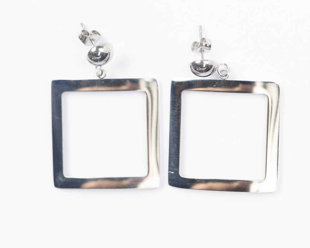 Aretes Eugenia plateado