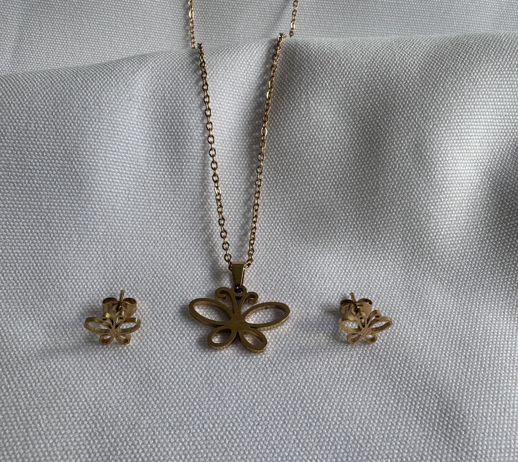 Conjunto Silueta Mariposa Redonda
