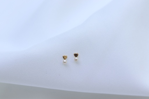Aretes Corazón Perla