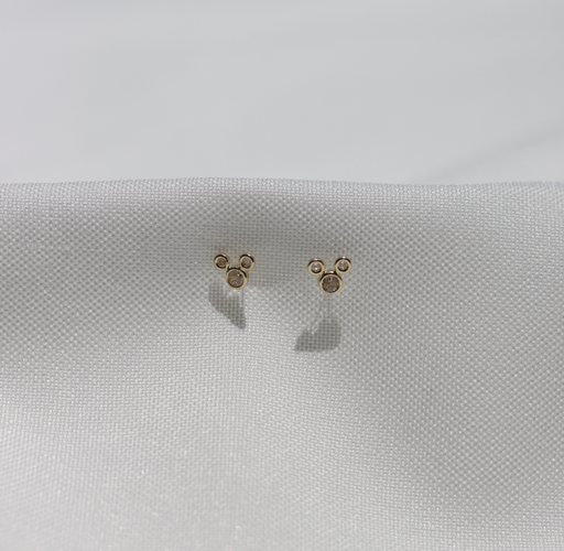 Aretes Mickey Mouse Zirconias